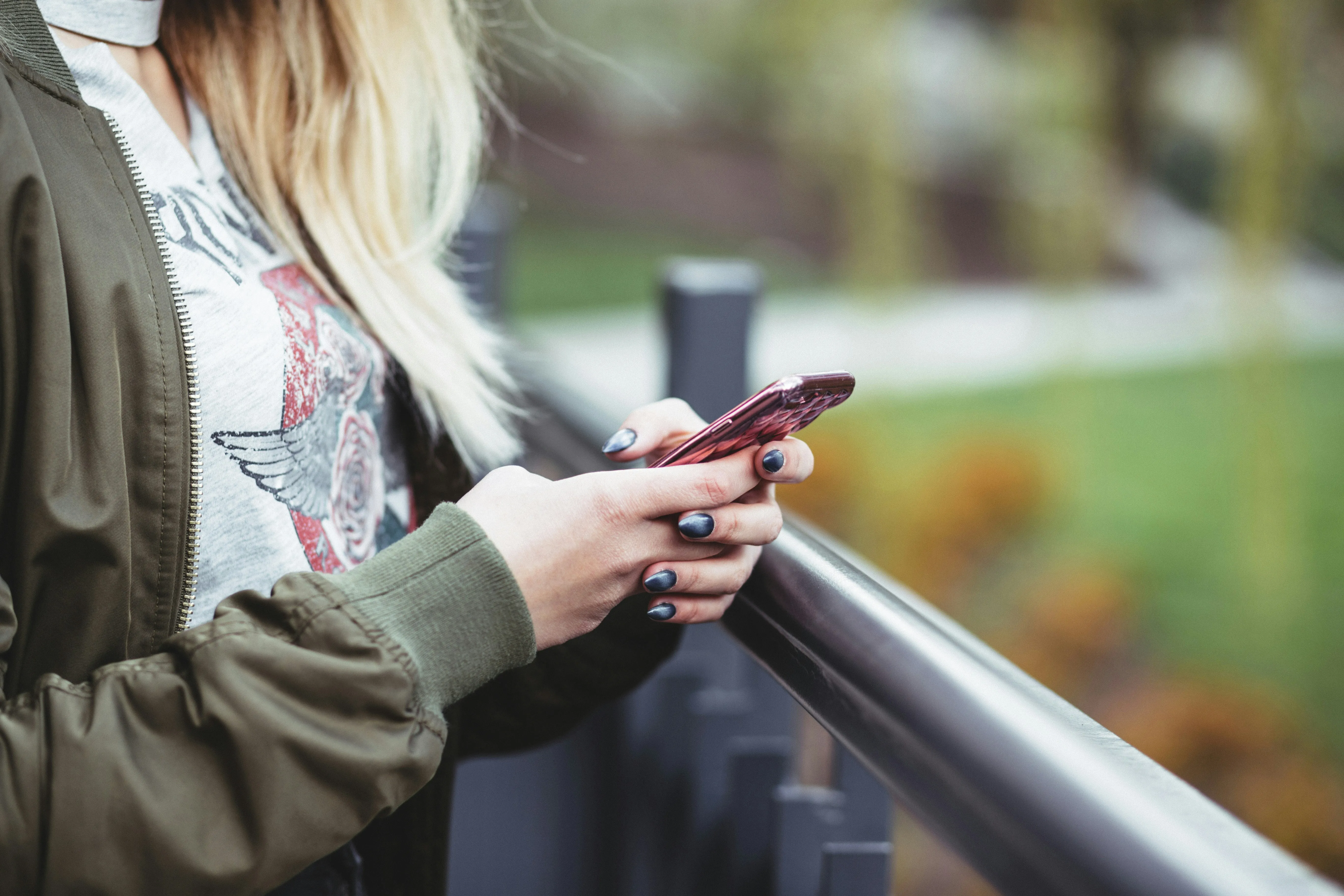 Person using phone